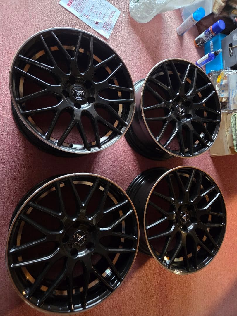 ワ-ク19インチ 8.5j ホイール 4本セット美品114,3オフセット45,