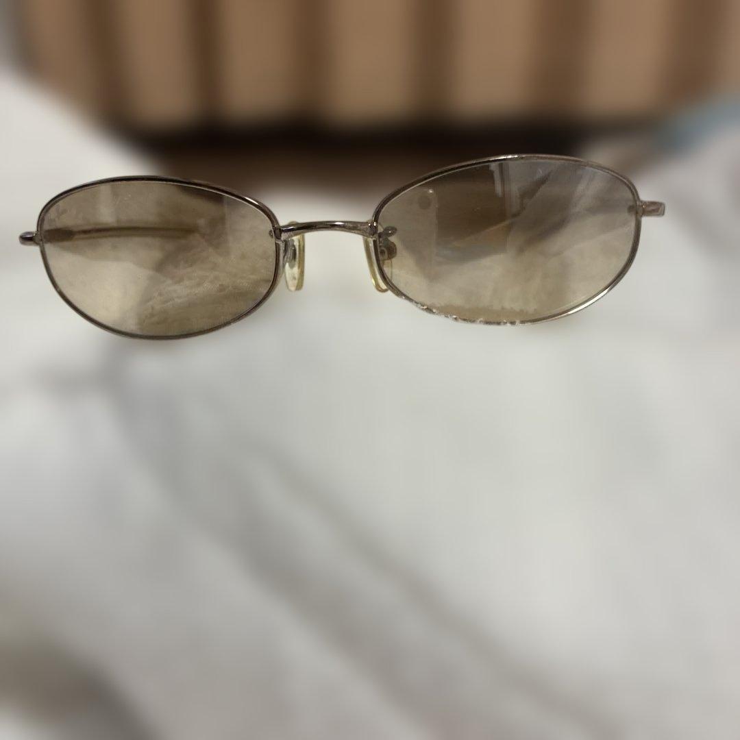 Ray-Ban オーバルサングラス ブラウンレンズ ゴールドフレーム