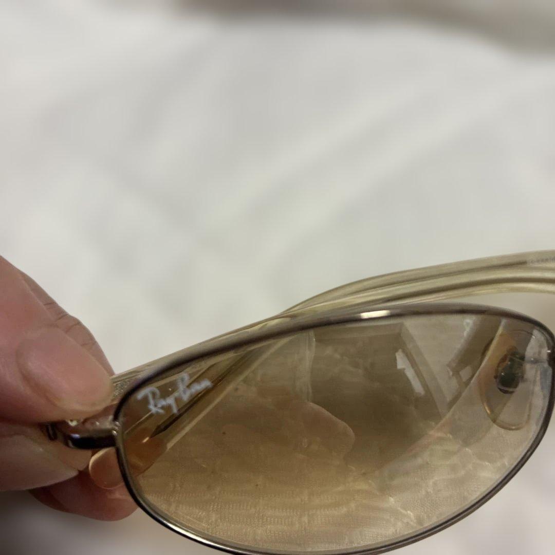 Ray-Ban オーバルサングラス ブラウンレンズ ゴールドフレーム