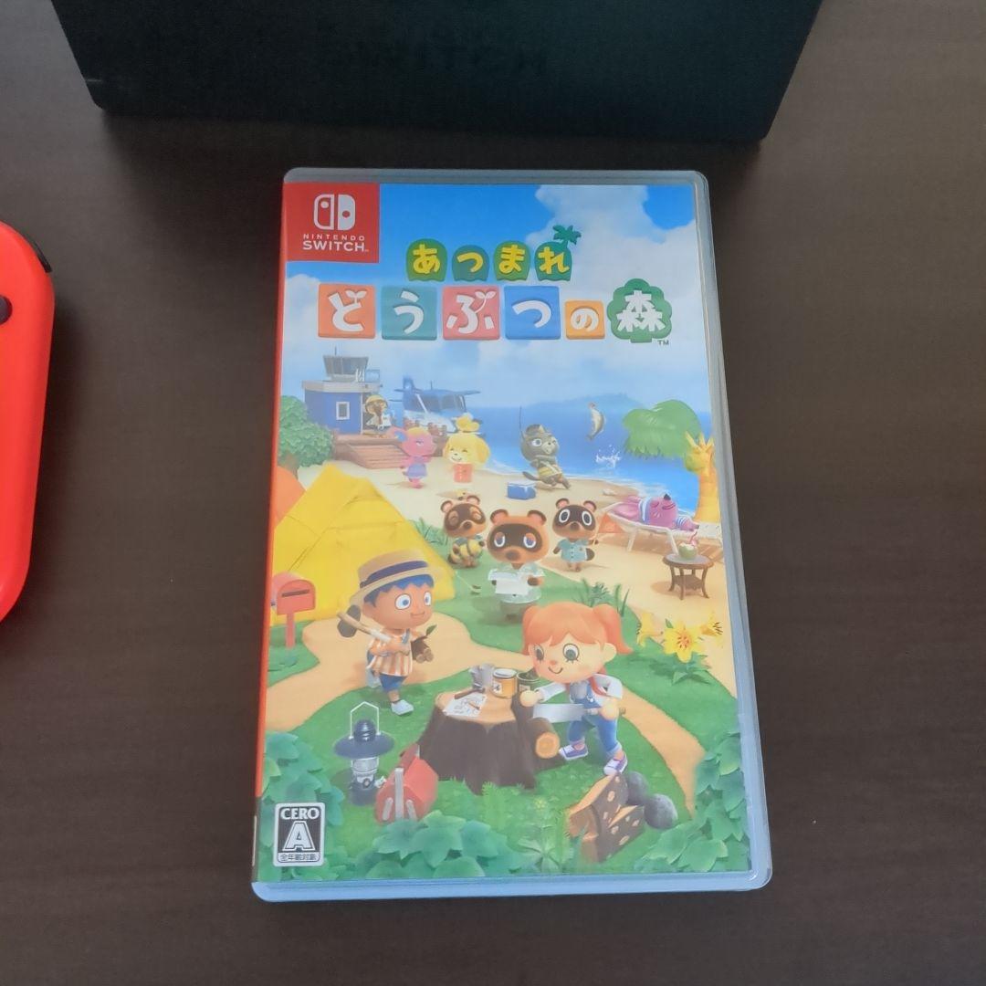 Nintendo Switch 青/赤 Joy-Con 本体 + どうぶつの森