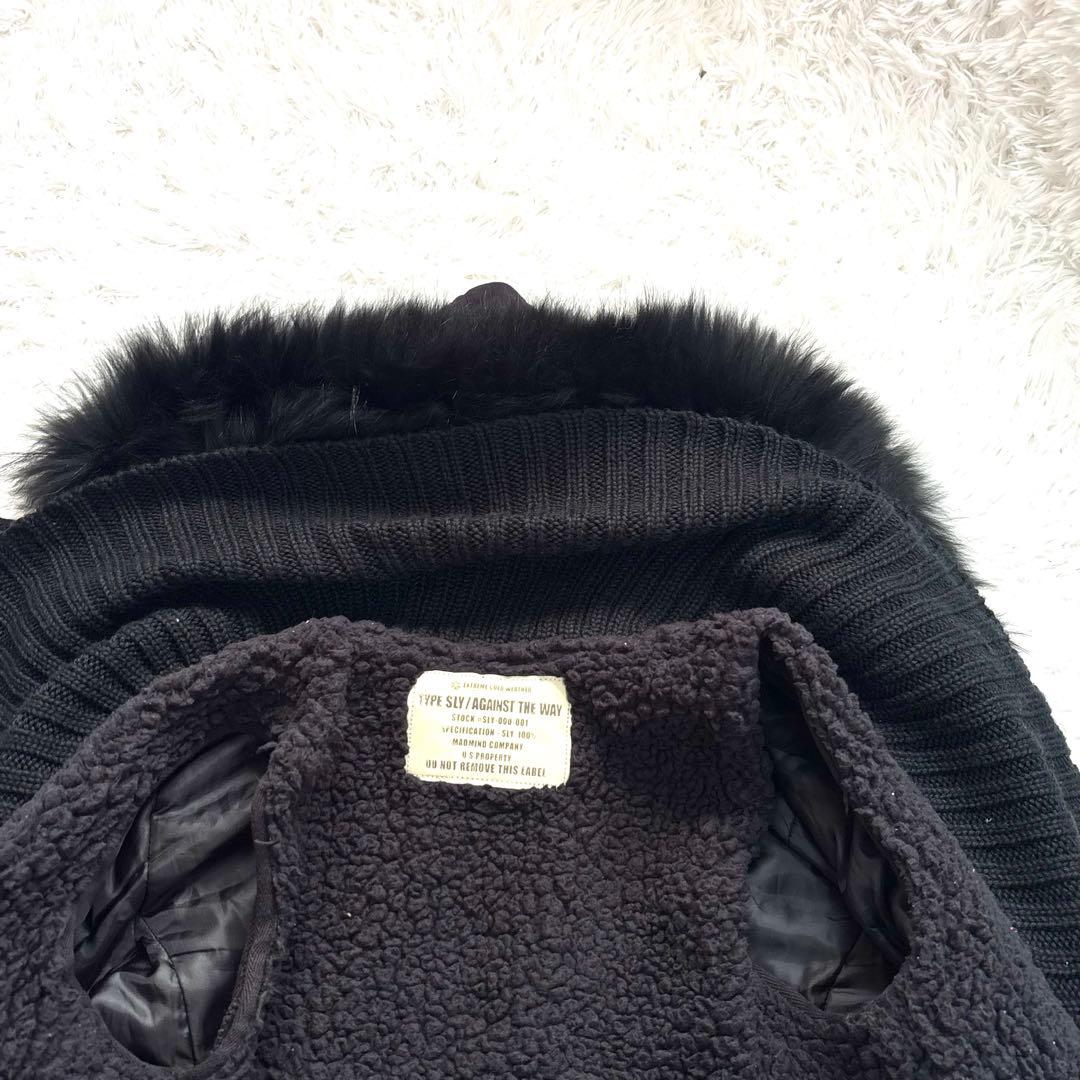 美品✨archive sly military fur modscoat y2k