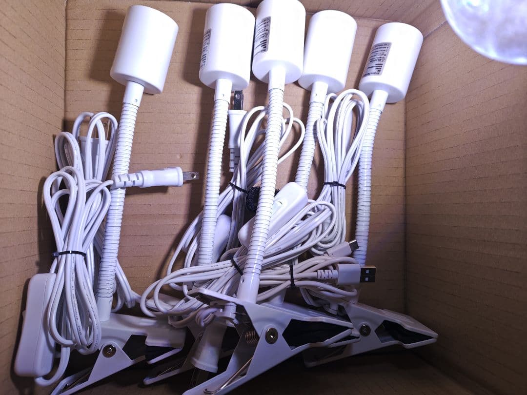 コスモスさま専用E26 LED植物育成ライト クリップ式 6セット