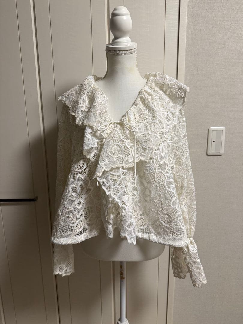 ドゥドゥ　レース カーディガン ボレロ　DOUDOU美品