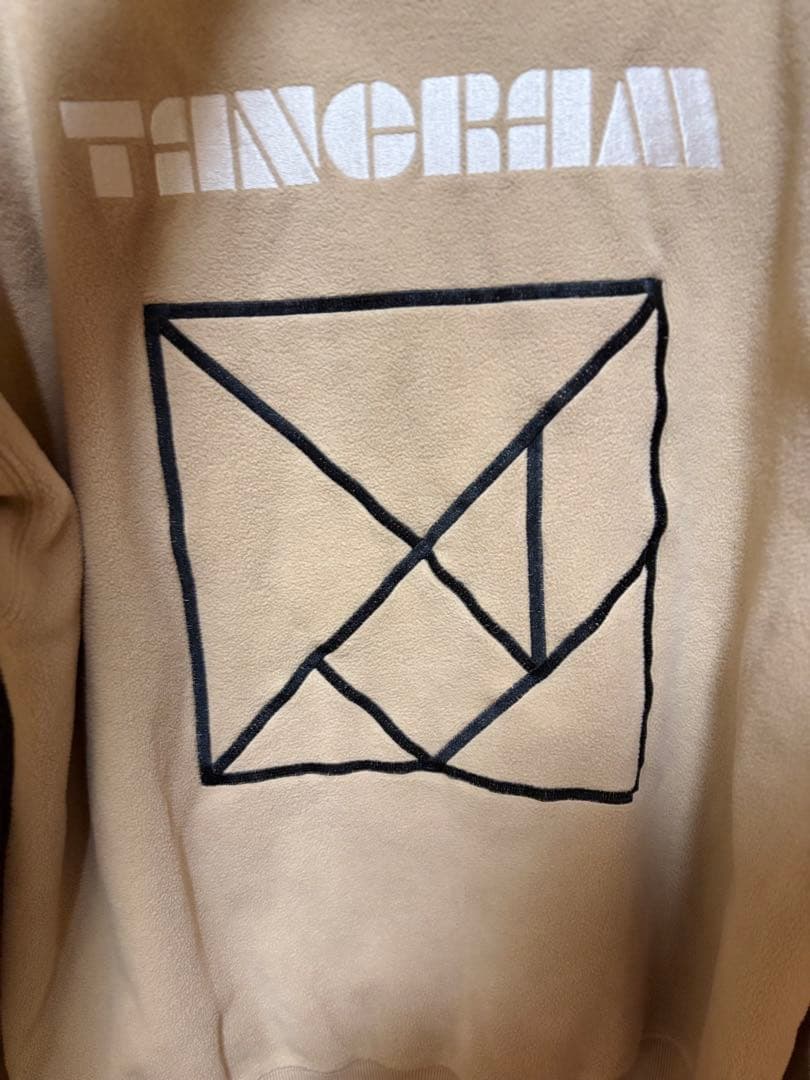 【値下げ】TANGRAM タングラム パーカー フリース L ベージュ ゴルフ