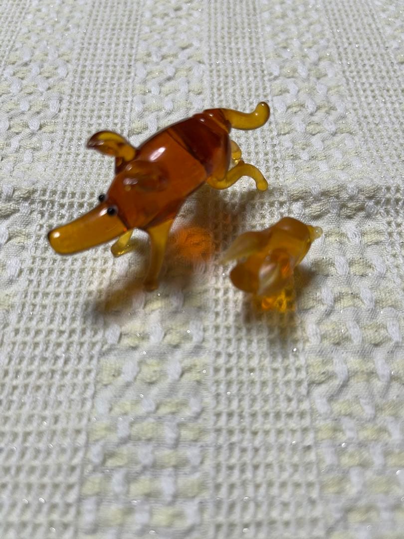 ガラスの置物。まとめ売り、動物セット。