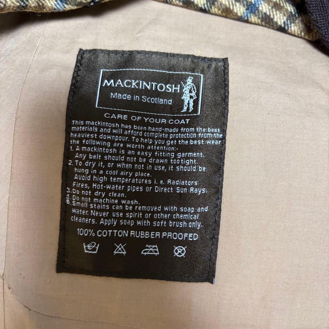 MACKINTOSH マッキントッシュ ゴム引きトレンチコート ライナー裏地付き