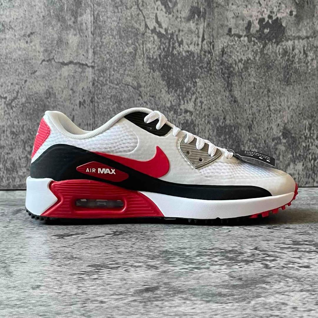 ★NIKE AIR MAX 90 G 赤 24.5 ナイキ エアマックス ゴルフ