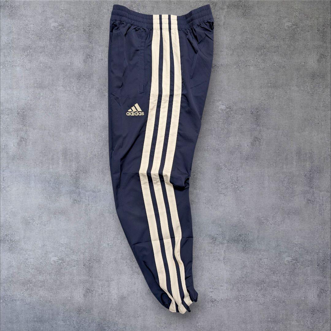 美品】００s adidas 紺色 ジャージ上下 太ライン ドローコード ｙ２ｋ