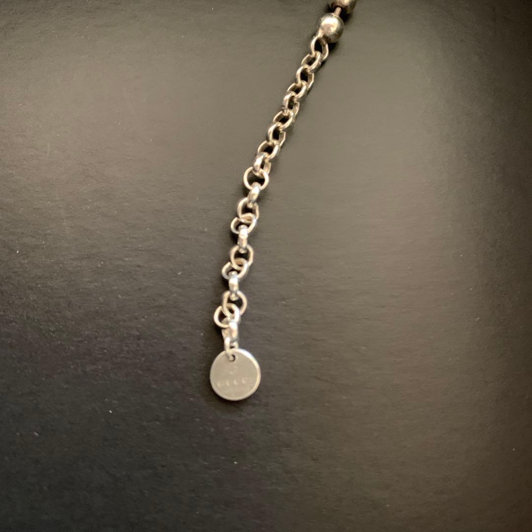 GUCCIグッチ ボールチェーン　インターロッキング　ネックレス　925