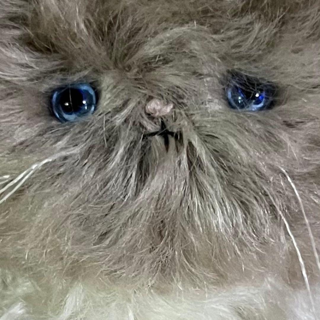 おねだりする　猫　ぬいぐるみ　作家　テディベア　アートドール　アーティストベア