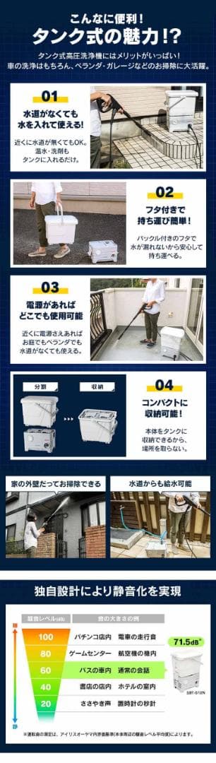 IRIS OHYAMA 高圧洗浄機 SBT-512N 本体