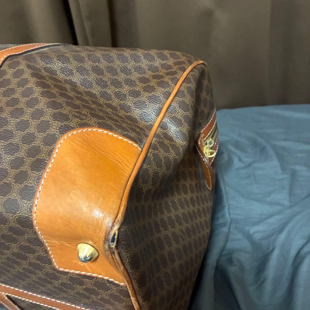 セリーヌ CELINE ボストンバッグ マカダム柄 ハンド　PVC レザー