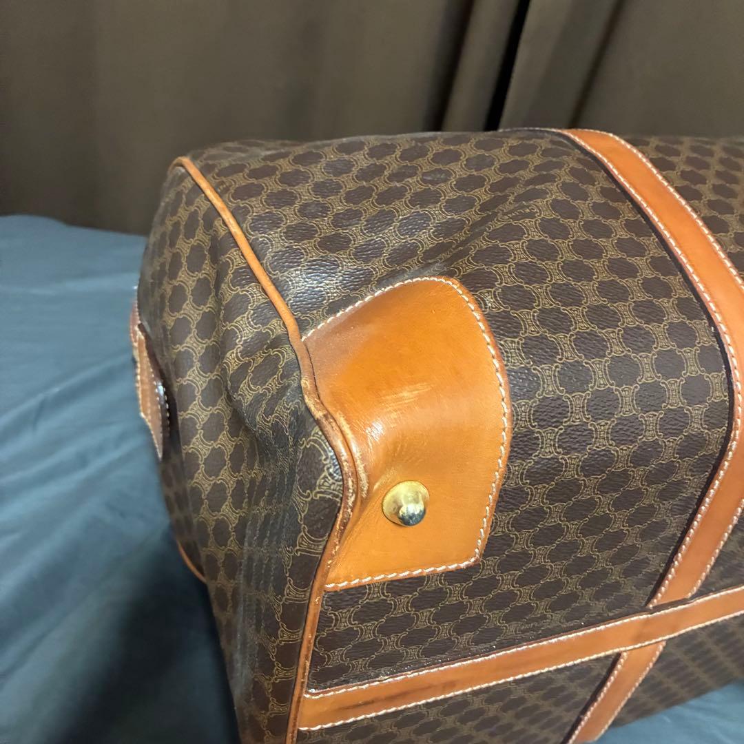 セリーヌ CELINE ボストンバッグ マカダム柄 ハンド　PVC レザー