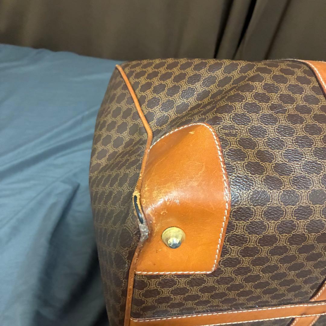 セリーヌ CELINE ボストンバッグ マカダム柄 ハンド　PVC レザー