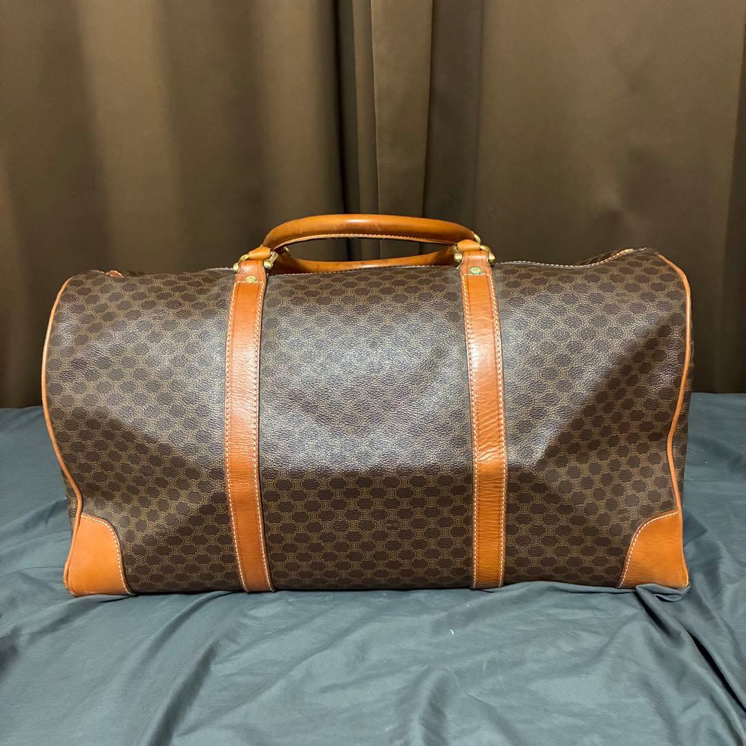 セリーヌ CELINE ボストンバッグ マカダム柄 ハンド　PVC レザー