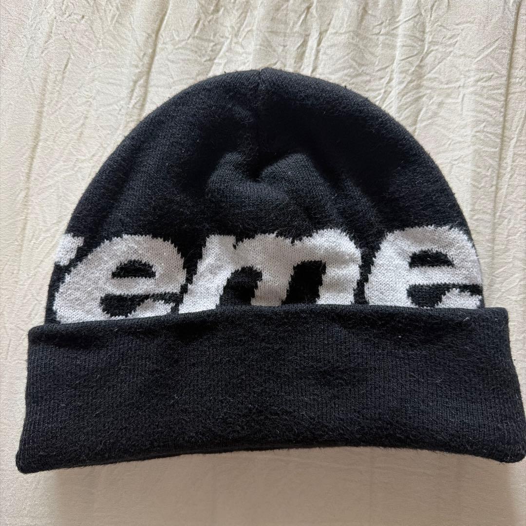 Supreme ニット帽 ビーニー 黒