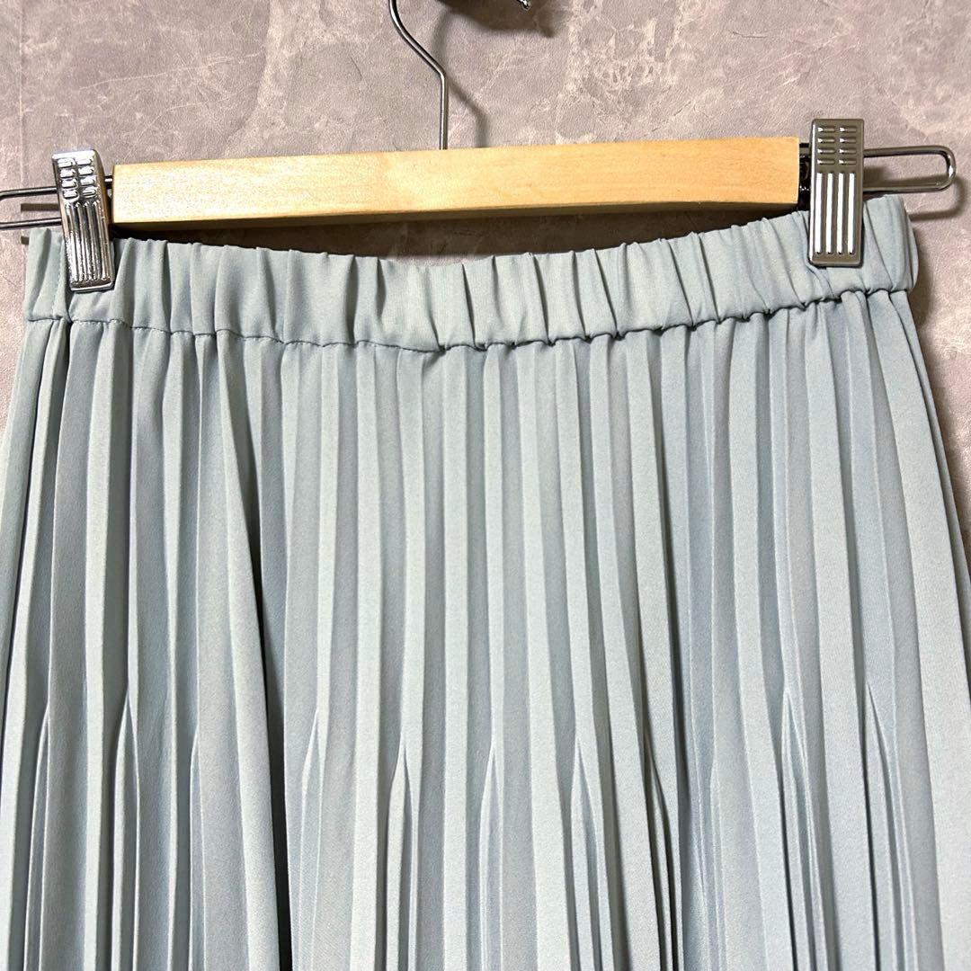 SOÉJU ソージュ　プリーツスカート　ミントグリーン　85cm丈