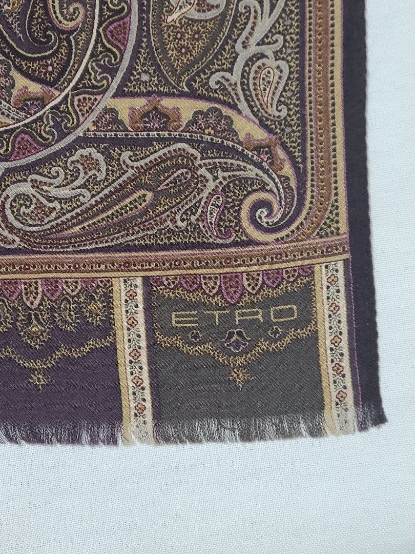 値下げ♪ETRO エトロ ペイズリー柄 シルク混 ストール