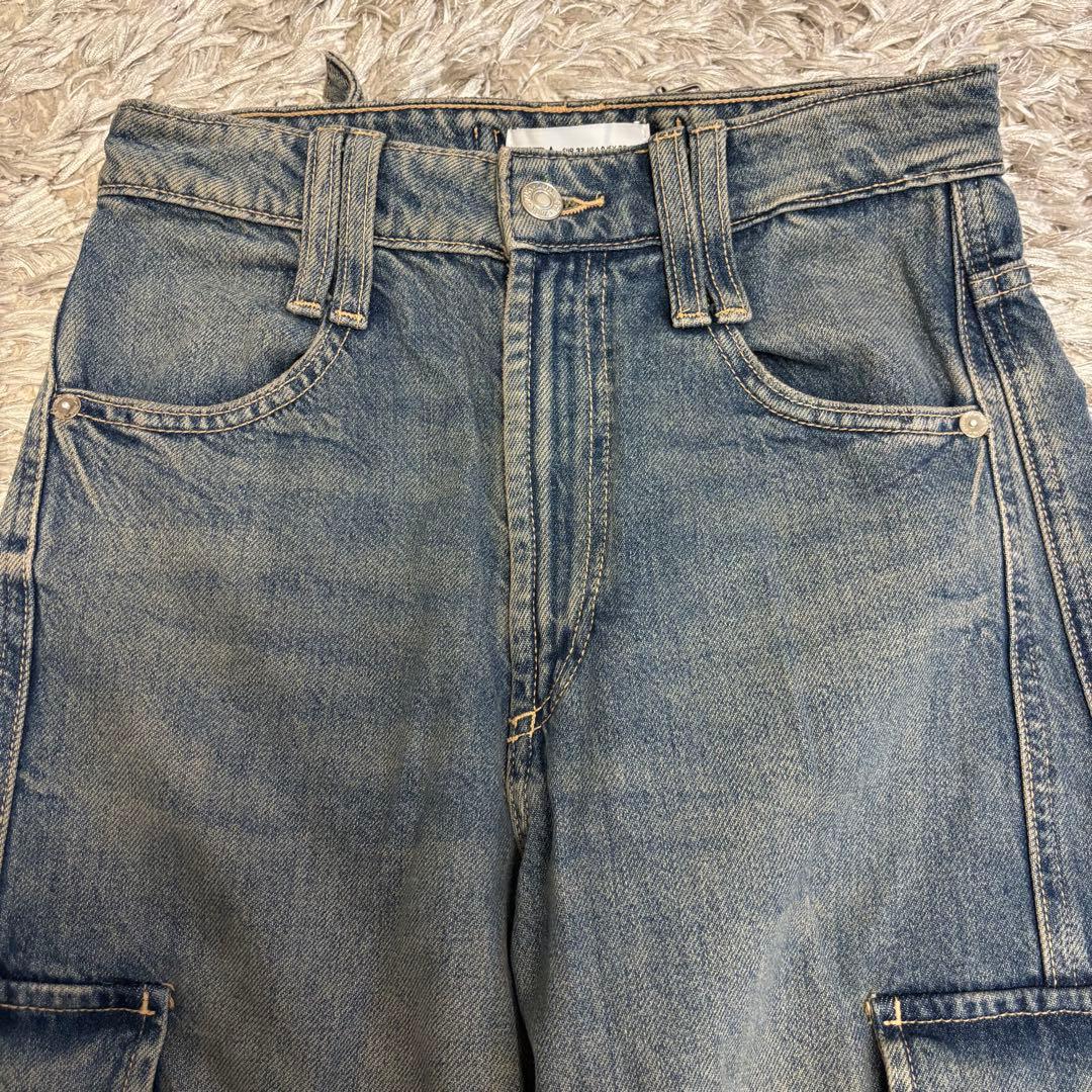 00s ZARA ミッドライズ カーゴ デニムパンツ ヴィンテージ y2k