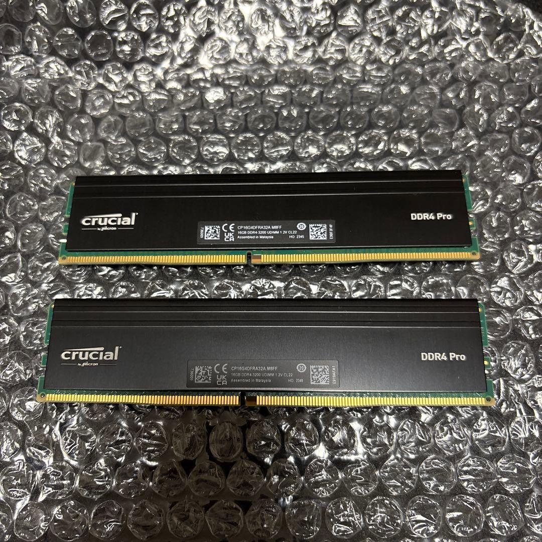 crucial DDR4 Pro 16GB×2=32GB DDR4-3200