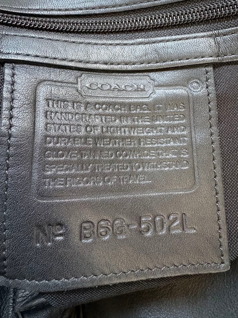 COACH 大容量ボストンバッグ ブラック　付属品付　 B6G-502L