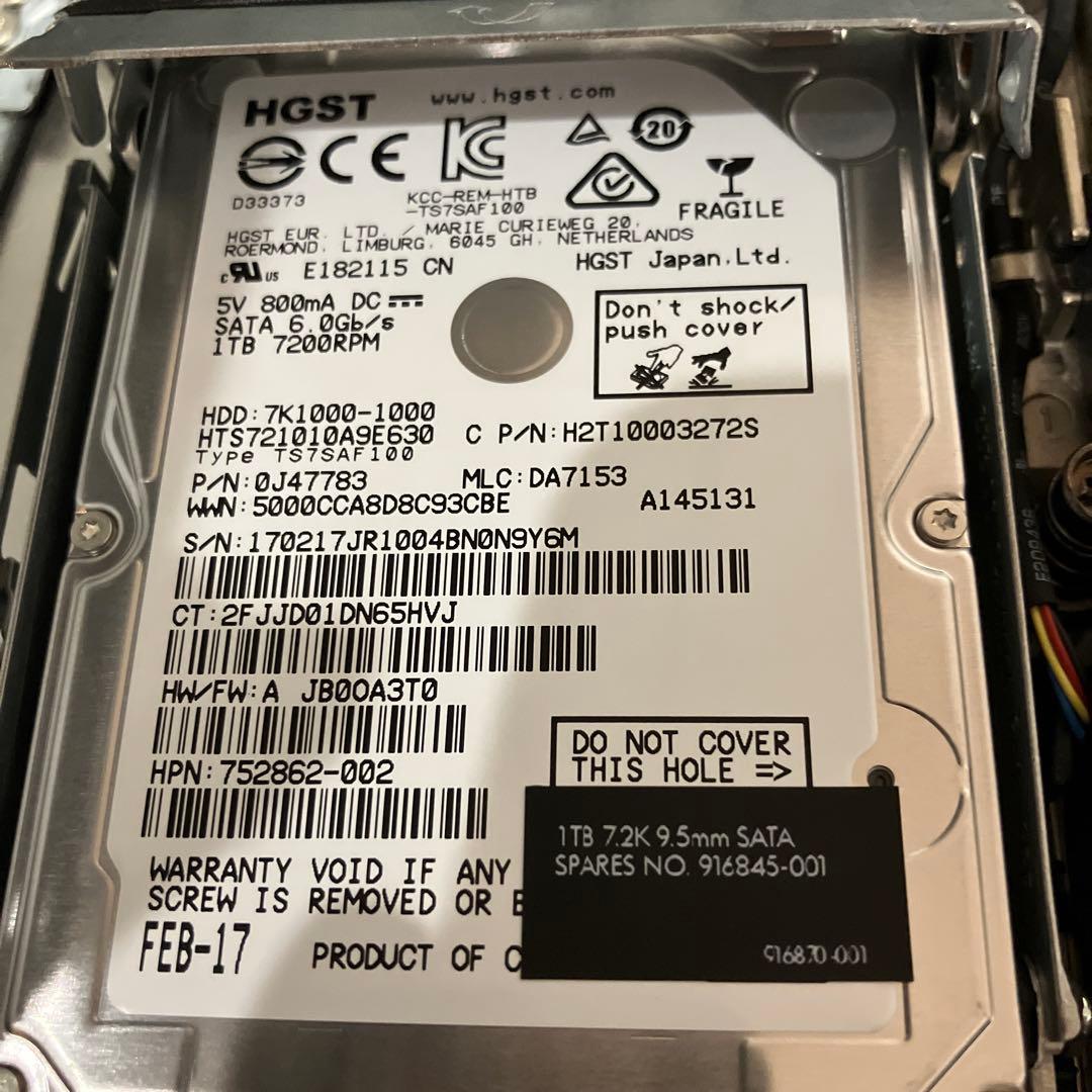 HDD消去済　HP EliteDesk 800 G3 DM 35W ミニPC