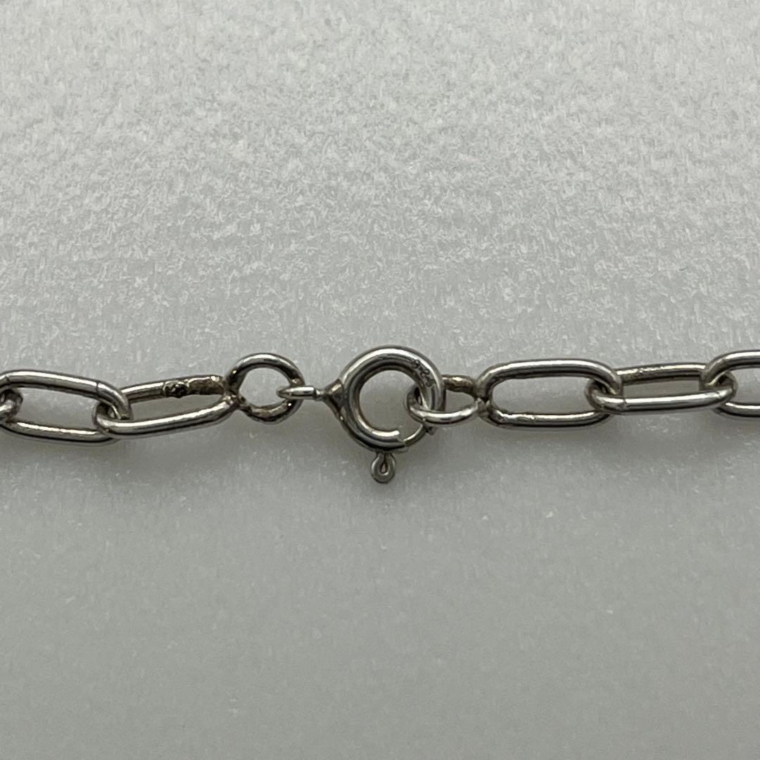 シルバー925 長あずきチェーン ネックレス 50cm