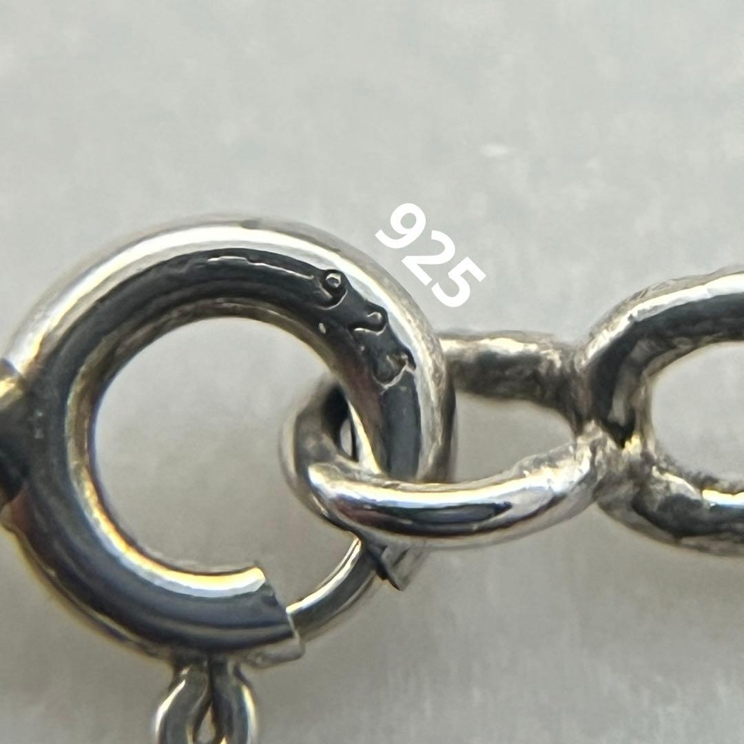 シルバー925 長あずきチェーン ネックレス 50cm