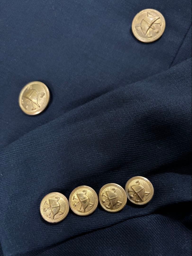 ポロラルフローレン　ヴィンテージ　ダブルブレストジャケット　金ボタン　USA製