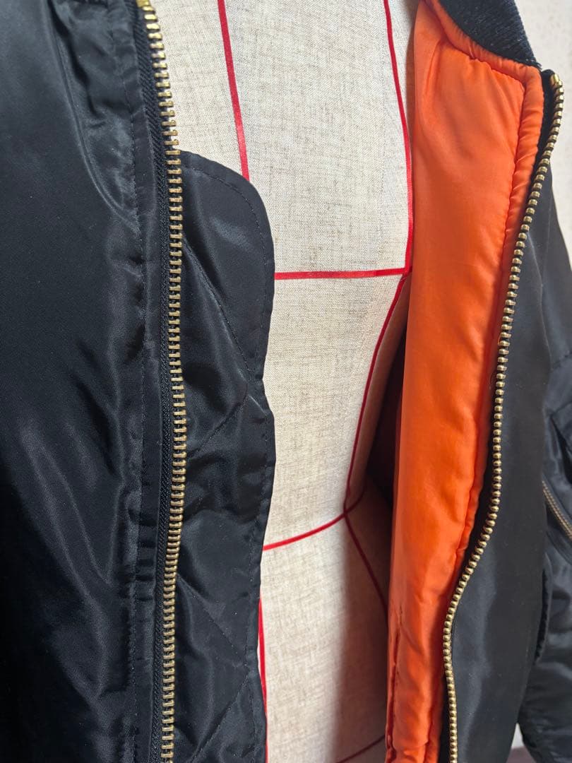 MENS MA-1 フライトジャケット紺NAVY