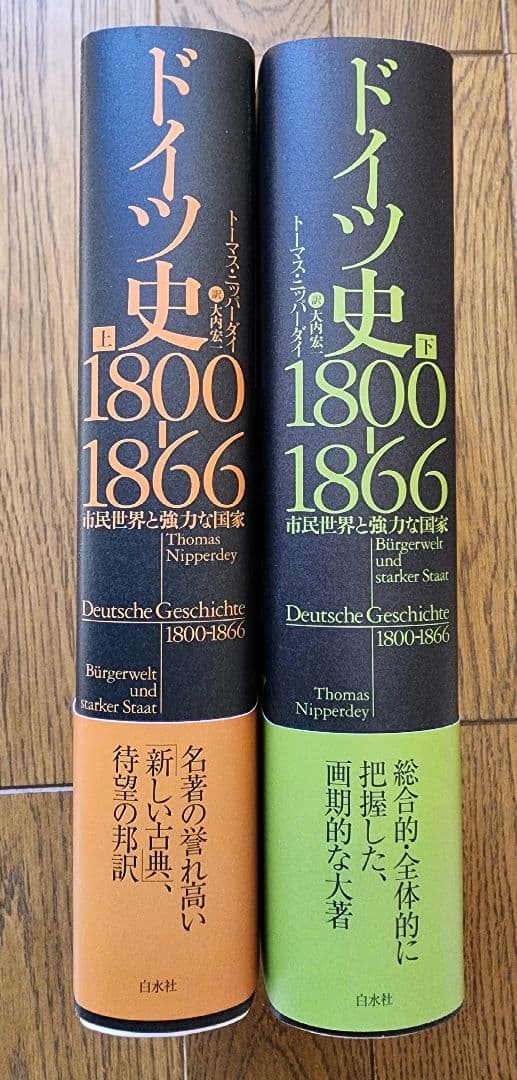 ドイツ史 1800-1866 上巻・下巻２冊セット　トーマス ・ニッパーダイ