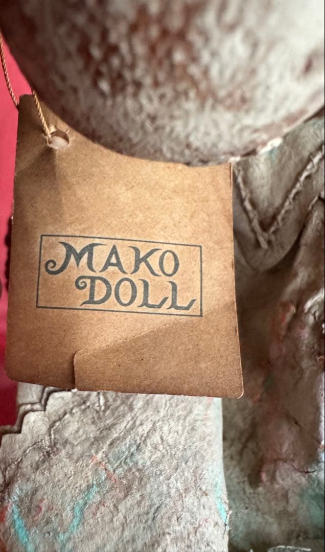 MAKO DOLL マコドール 山下昌子 の羊革　アンテイーク人形　椅子付