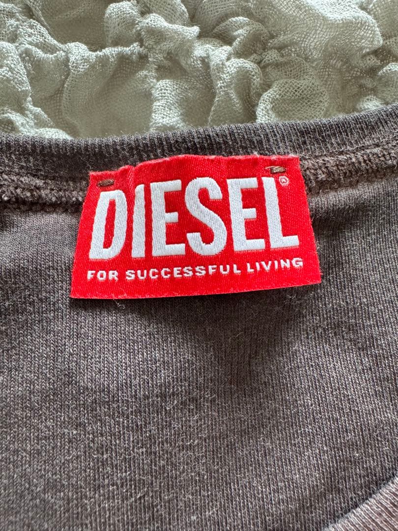 DIESEL T-Ele ディーゼル ハートTシャツ　バイオレット　S