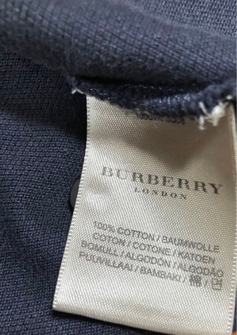 Burberry London 半袖ポロシャツ ノバチェック 襟 香港