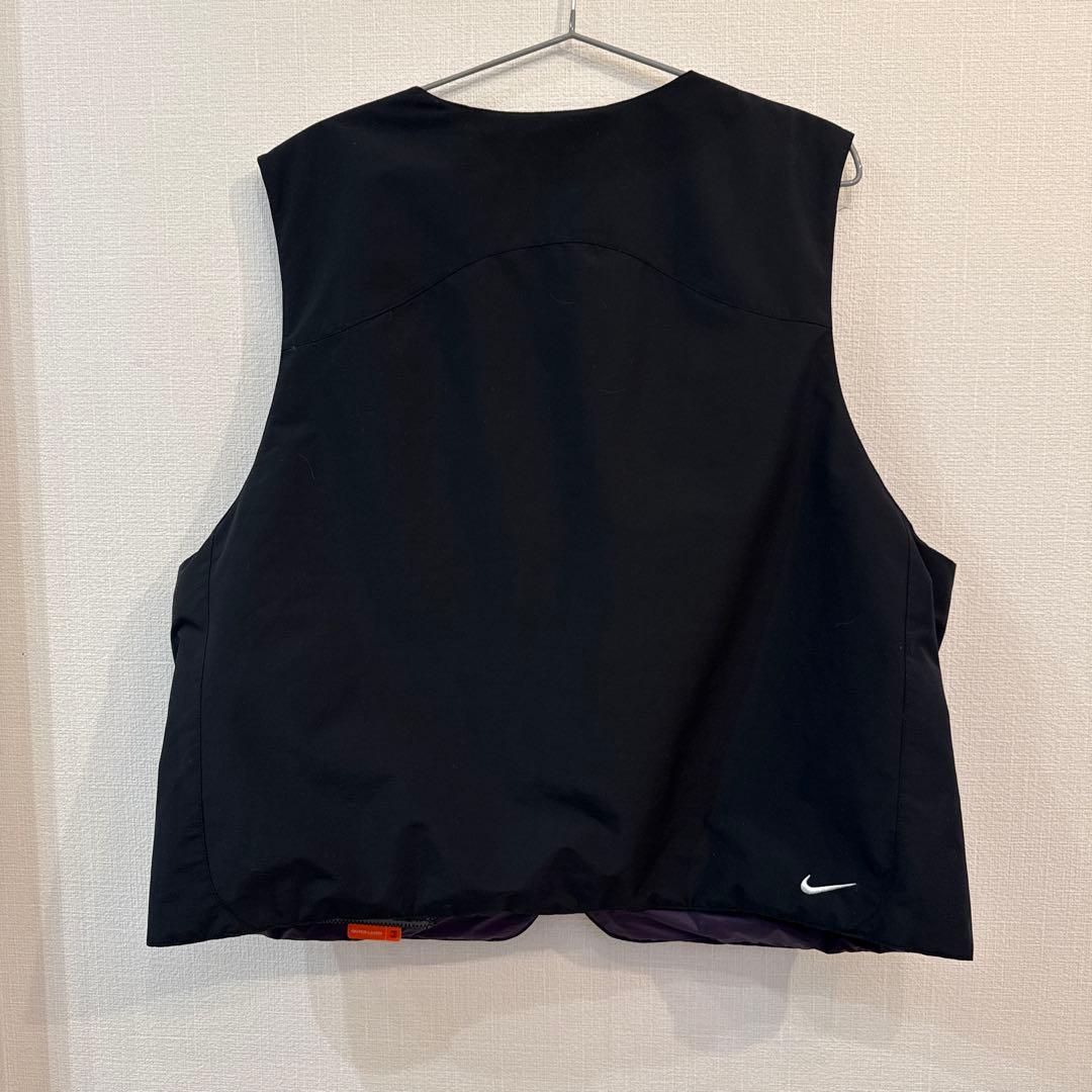 Nike ACG skull peak ベスト 黒 紫　リバーシブル
