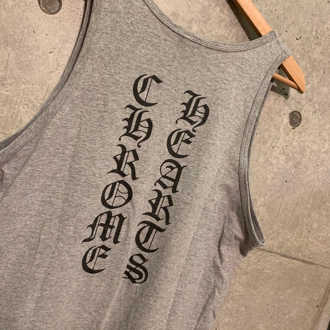 ヴィンテージ　CHROMEHEARTS クロムハーツ　タンクトップ　L グレー