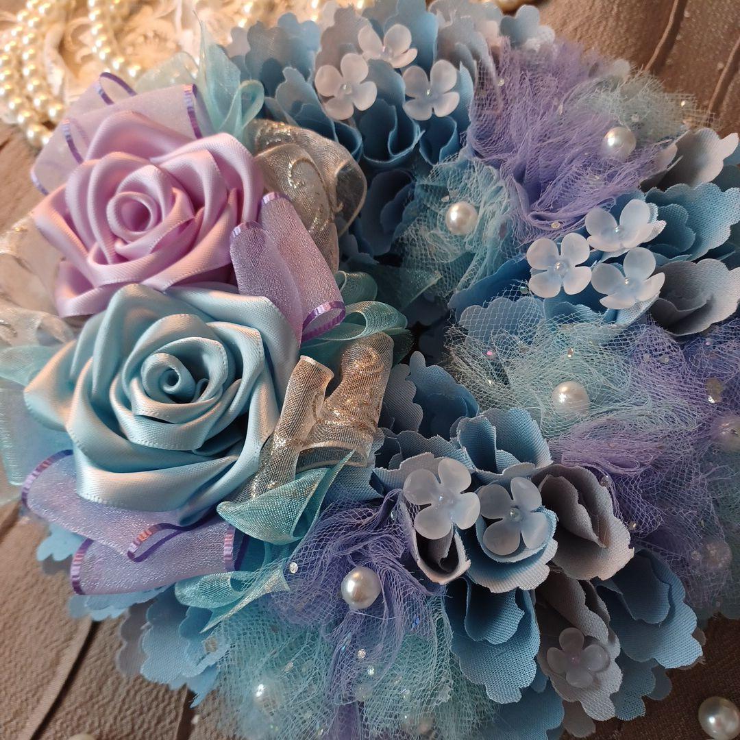 ＊588.589.590＊~＊ミッケ＊~布リース　紫陽花リース