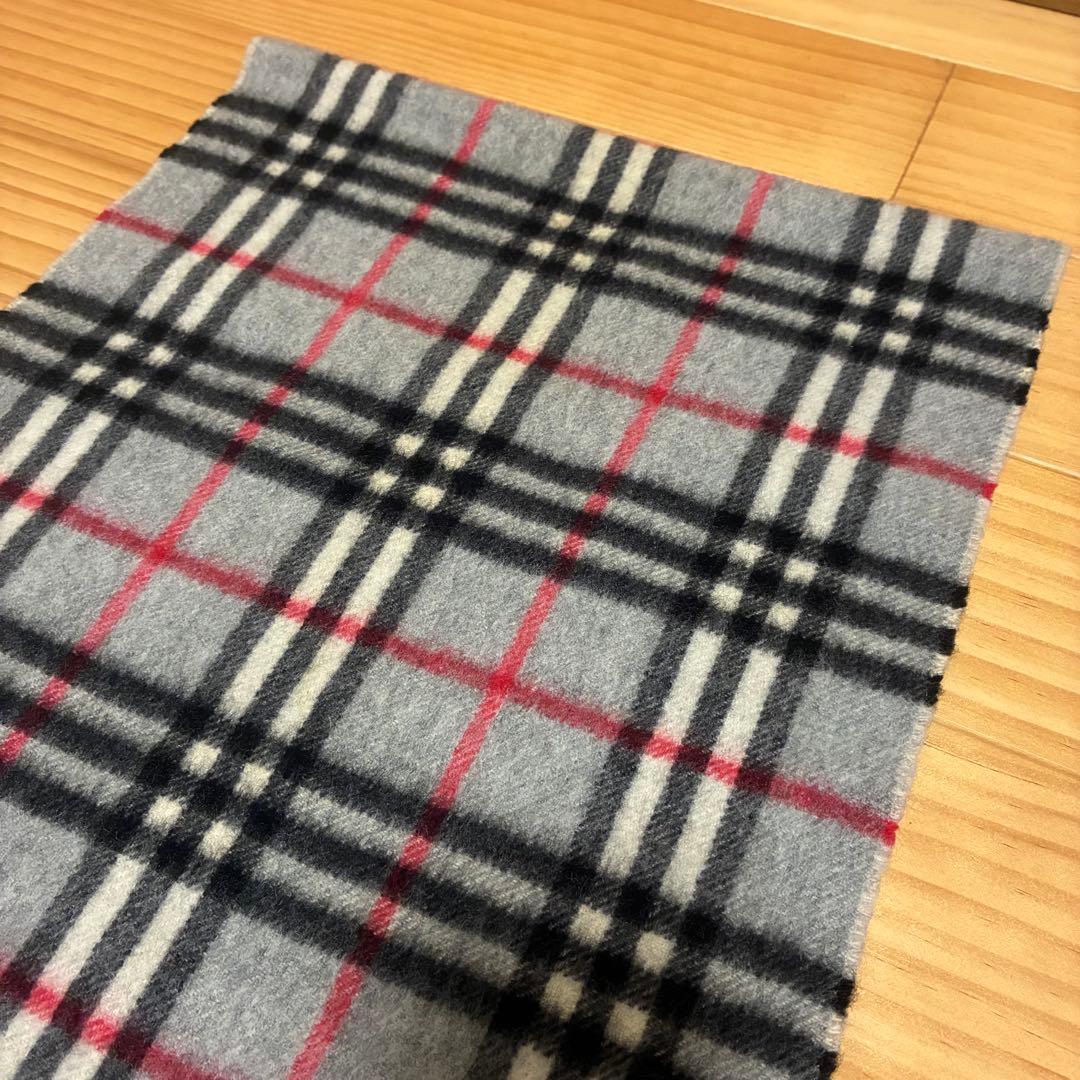BURBERRY LONDON マフラー ノバチェック カシミヤ100% 英国製