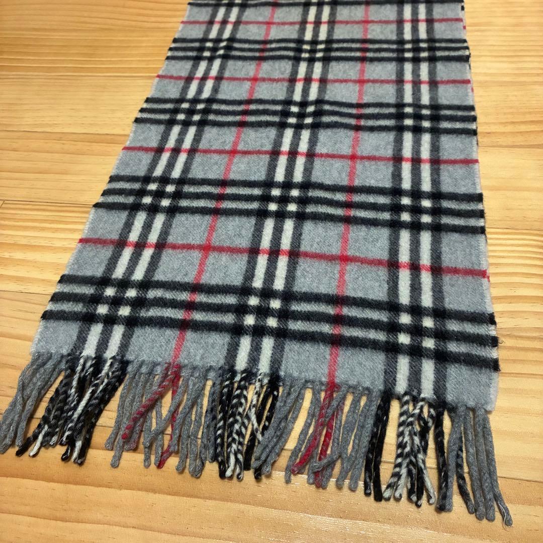 BURBERRY LONDON マフラー ノバチェック カシミヤ100% 英国製