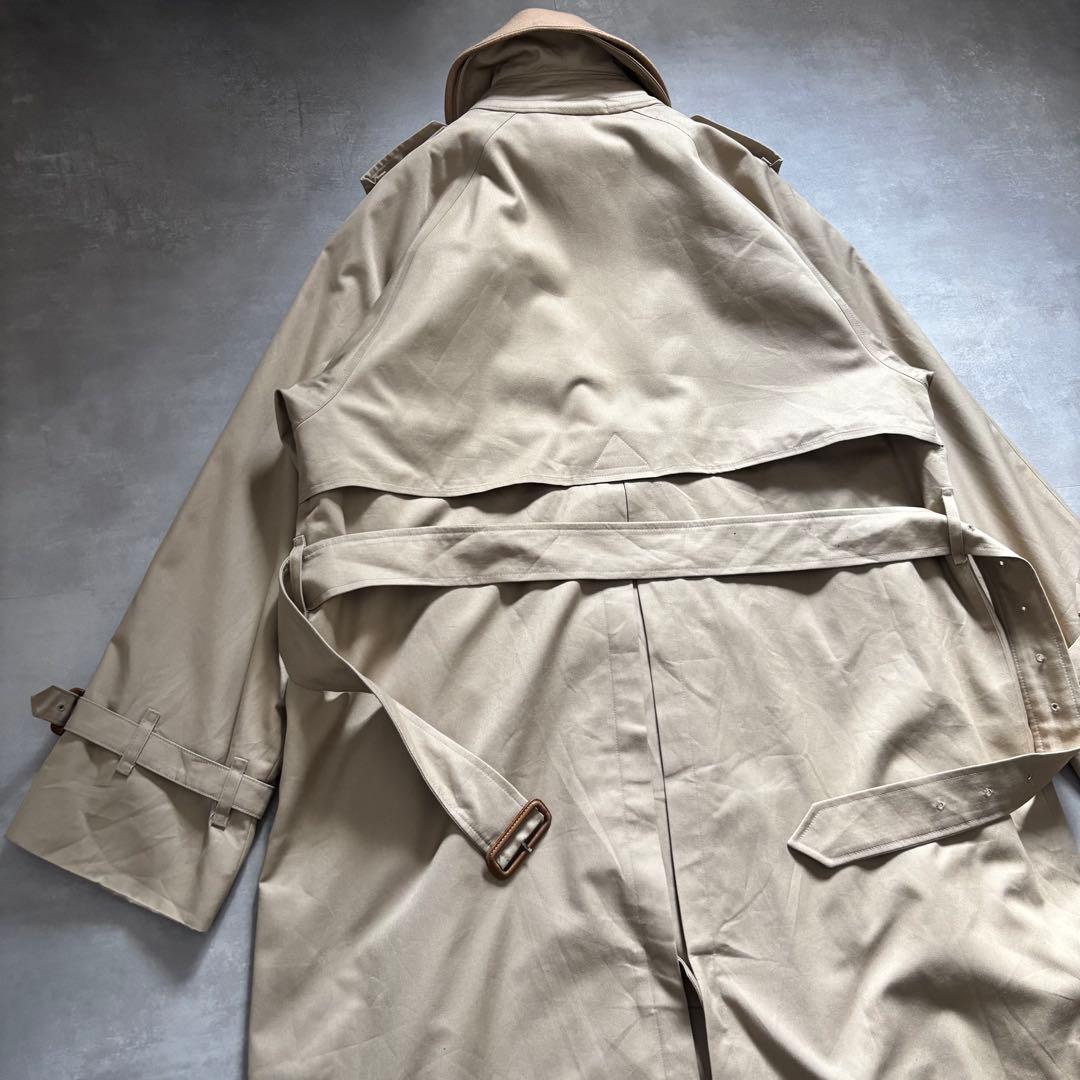 極上　80s Burberry バーバリー　トレンチコート　ベージュ　3点完品