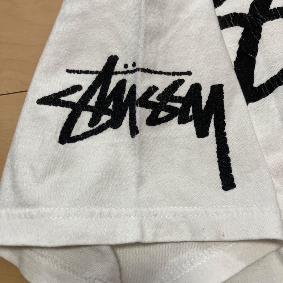 ステューシーSTUSSY×CPFM 限定コラボ ラスタ プリントTシャツ 白 L