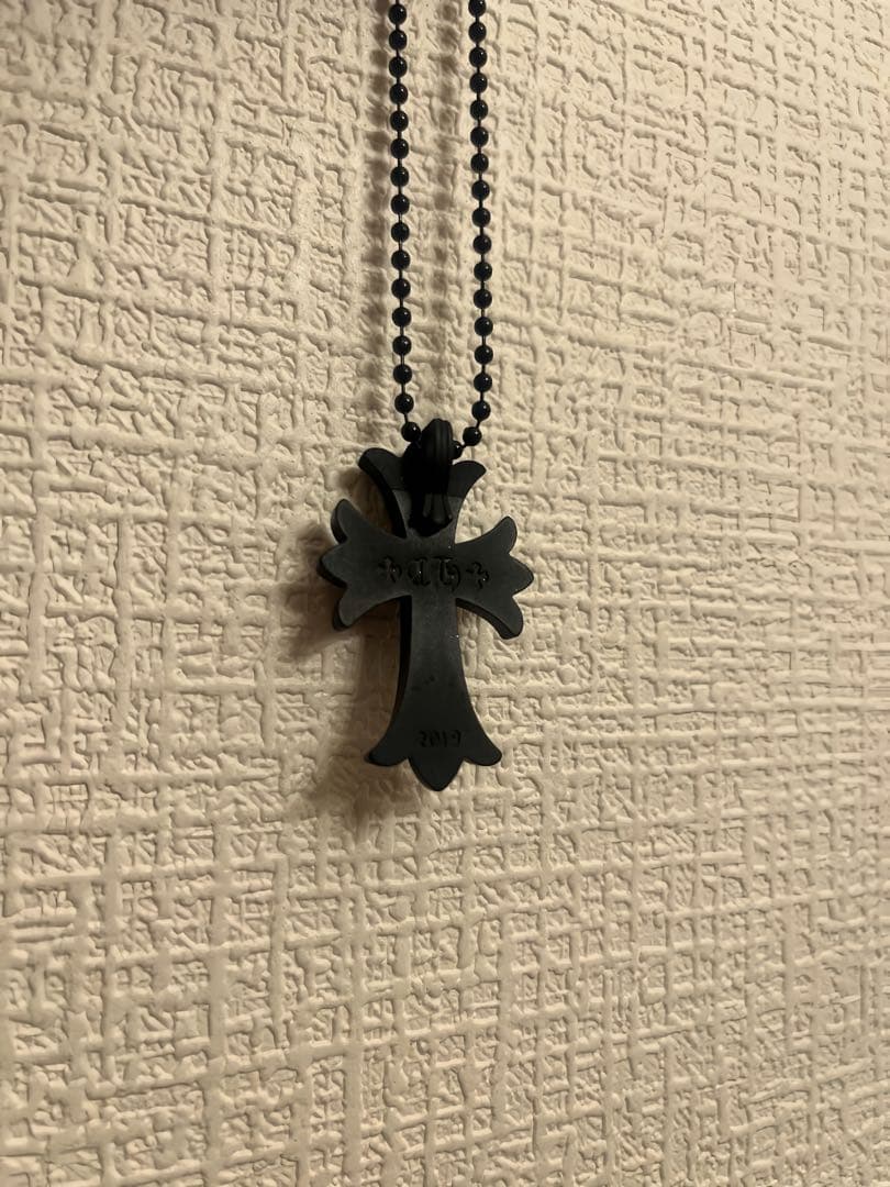 CHROME HEARTS クロムハーツ ラバーネックレス ブラック