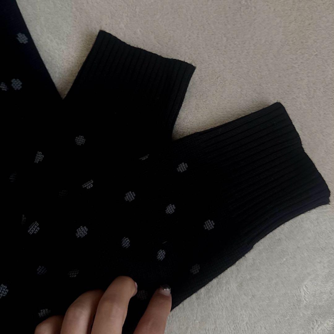みやびdaydayseoul tag dot cardigan ブラック