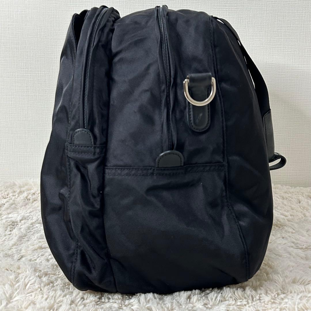 ふ*ん様 美品 アニエスベー ボストンバッグ 鍵付き 2way ブラック コーデ