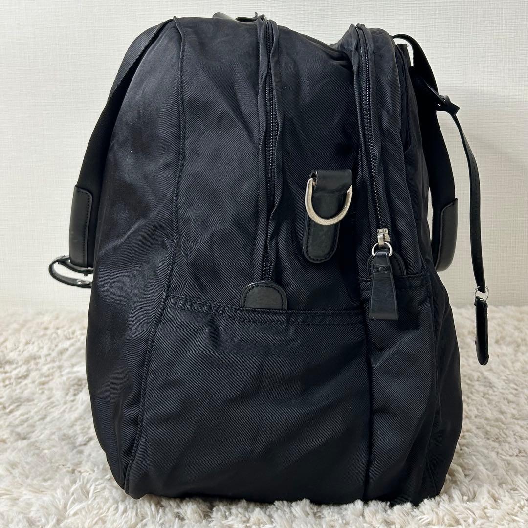 ふ*ん様 美品 アニエスベー ボストンバッグ 鍵付き 2way ブラック コーデ
