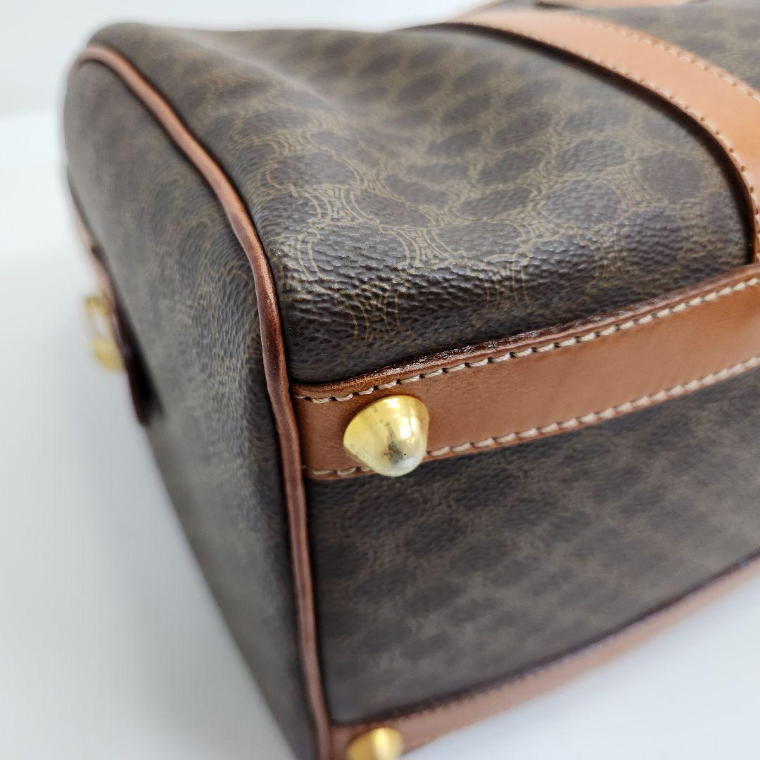 セリーヌ CELINE マカダム柄 ボストンバッグ ヴィンテージ ABランク