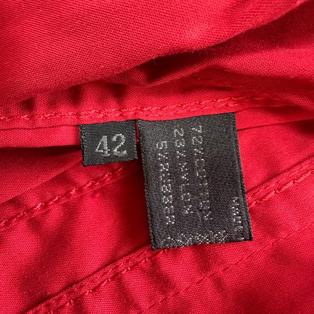 PRADA トレンチコート レッド イタリア サイズ42