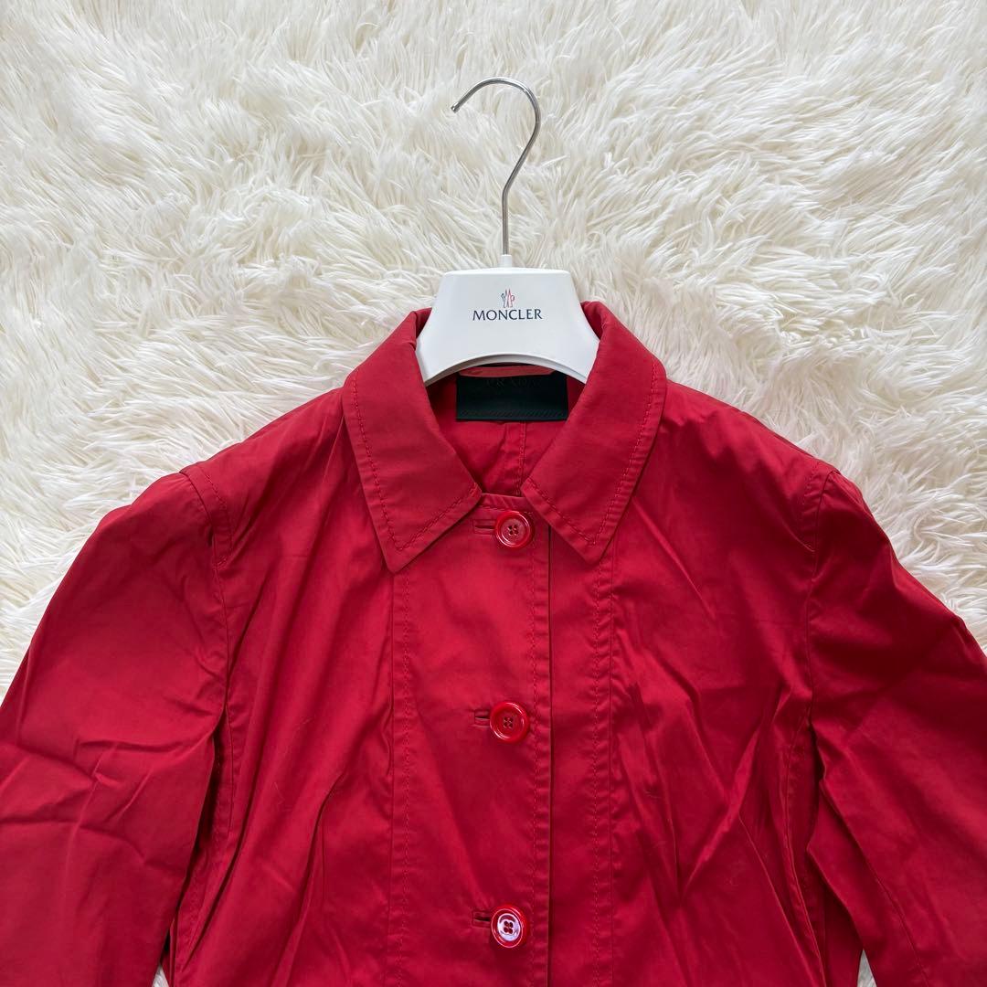 PRADA トレンチコート レッド イタリア サイズ42