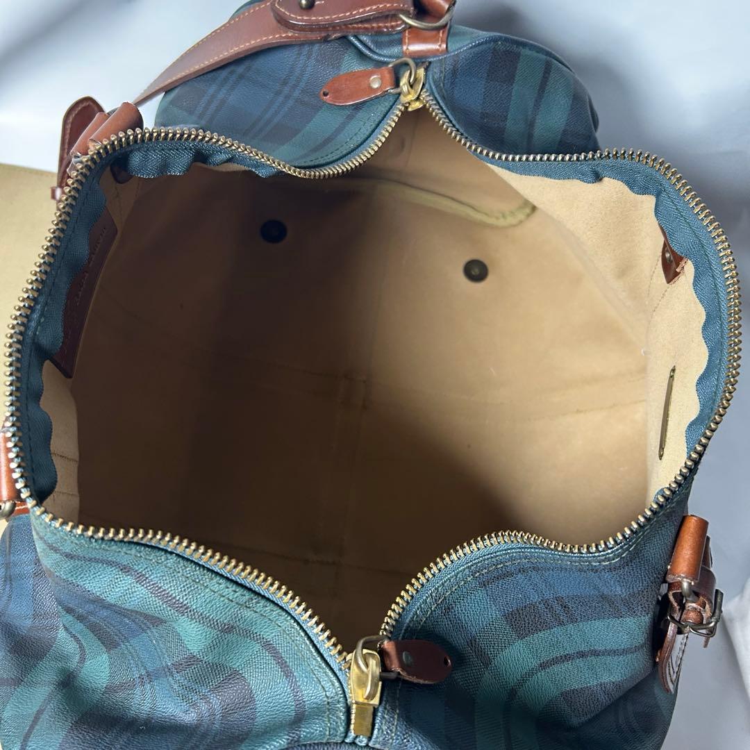 美品◉ポロラルフローレン ボストンバッグ 2WAY ブラックウォッチ 52cm