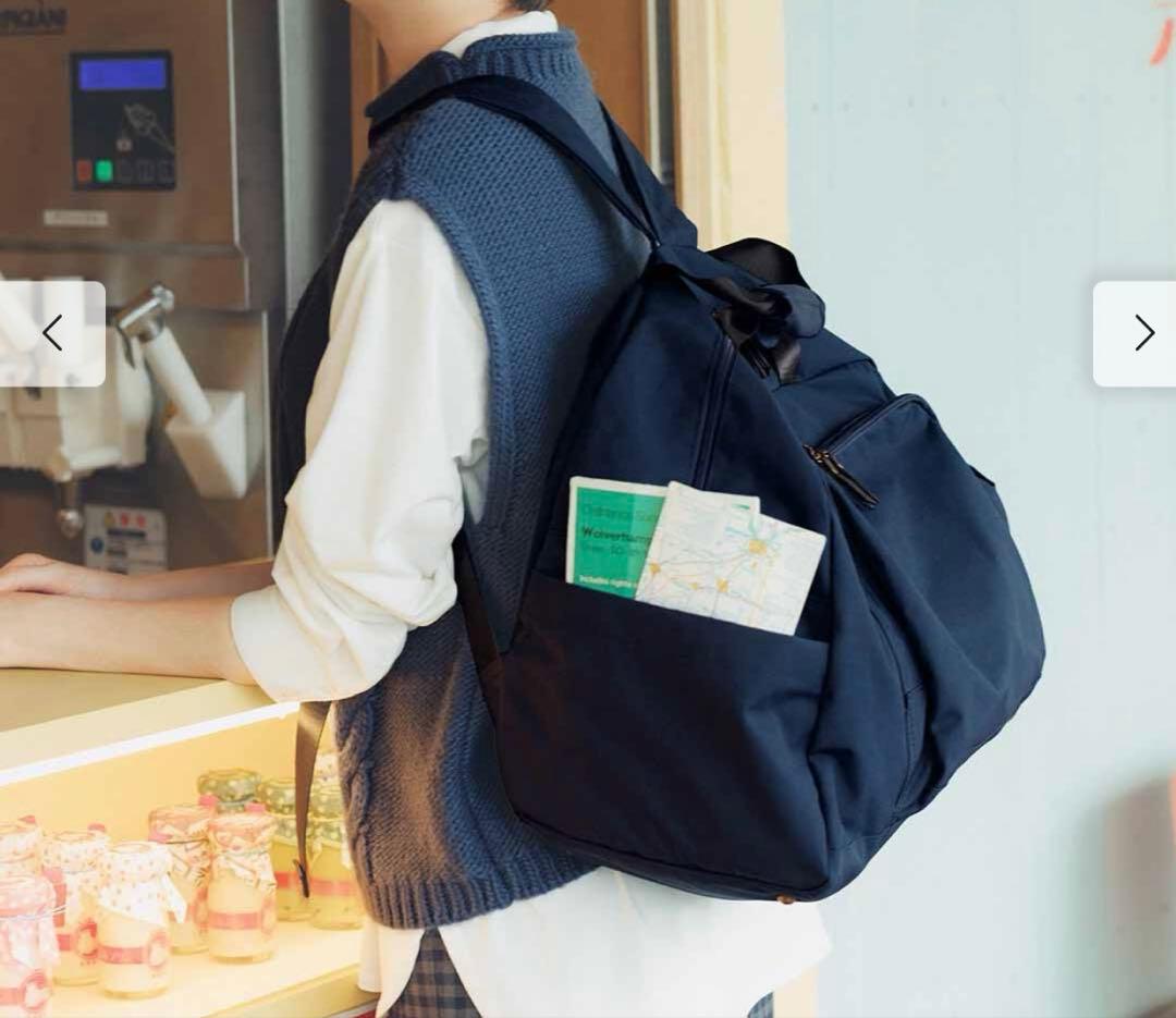 新品！リブインコンフォート リュックに早変わりする 撥水3-WAYボストンバッグ